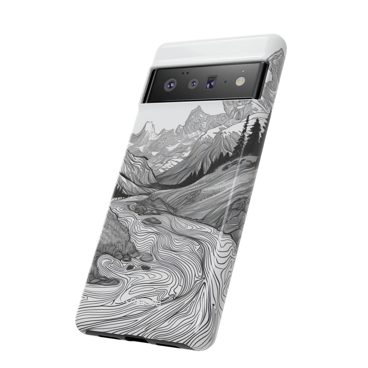 Monochrome Serenity | Protective Phone Case for Google Pixel