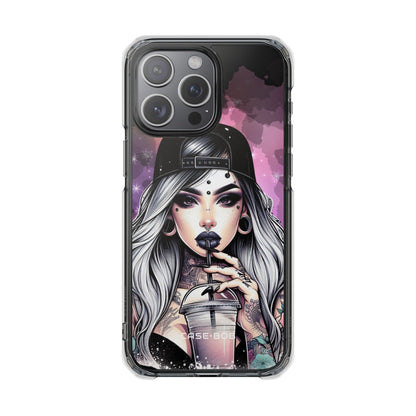 Silver Sip Nebula iPhone 15 Pro Max Case - Impact