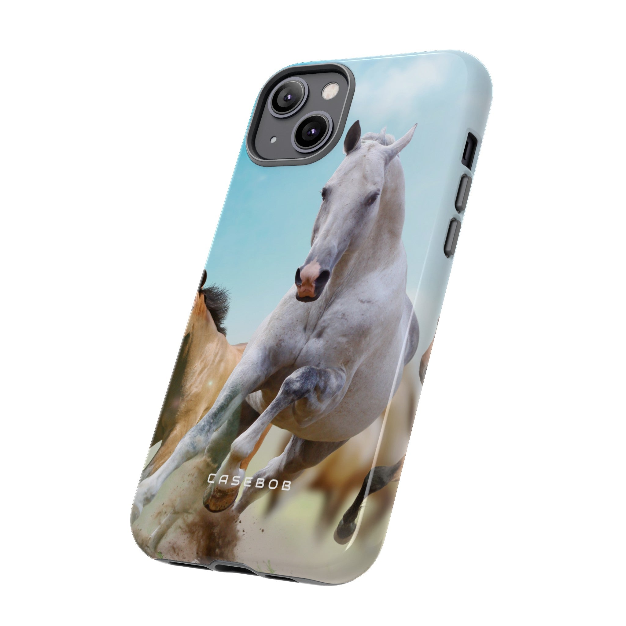 Blue Sky Horses - Protective Phone Case