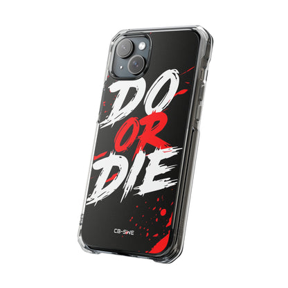 Intense Typography Contrast iPhone Case - Impact