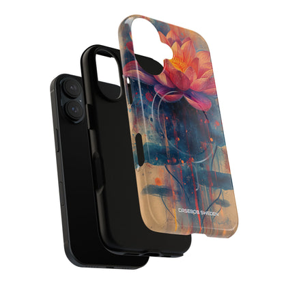 Lotus Blossom Art - Tough + MagSafe® iPhone 16 Phone Case