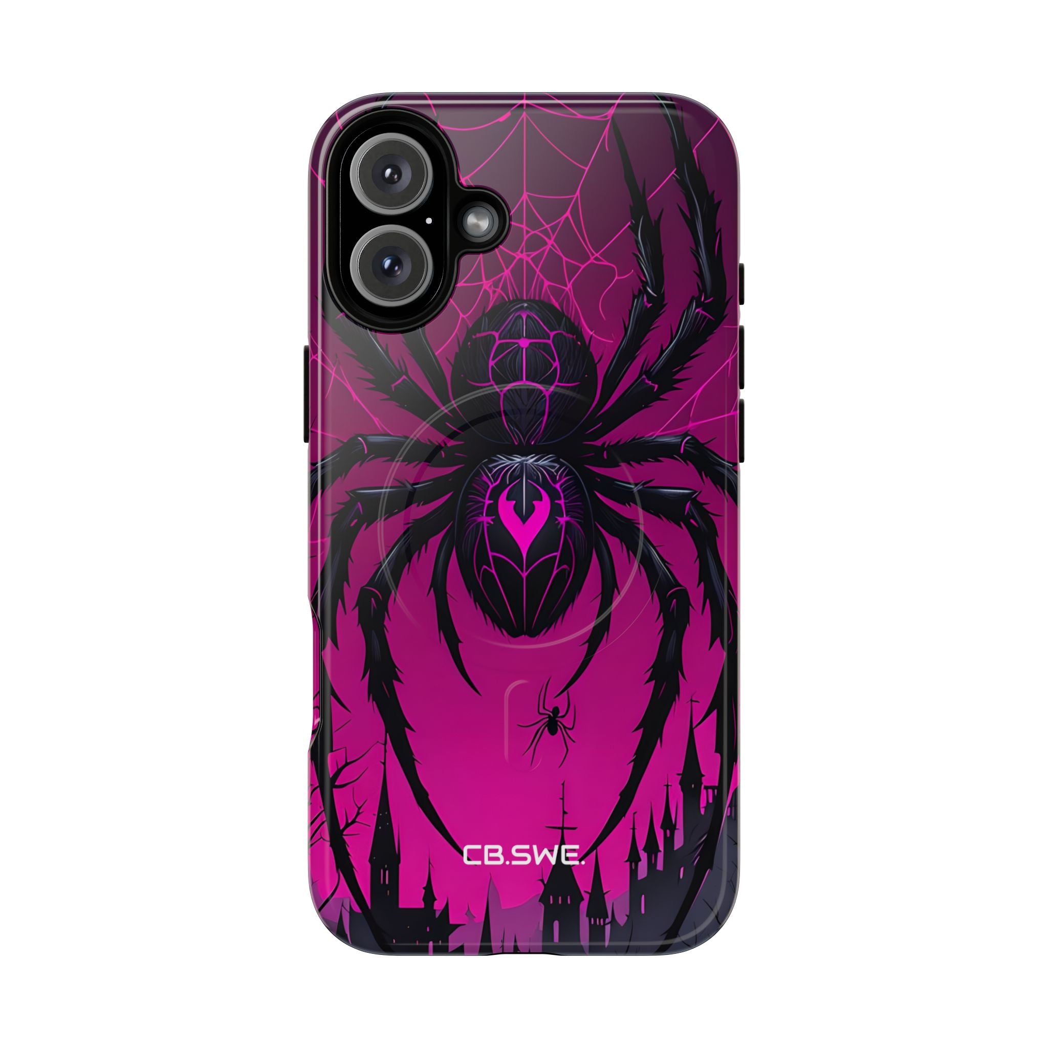 Menacing Black Spider Dark Fantasy iPhone 16 - Tough+