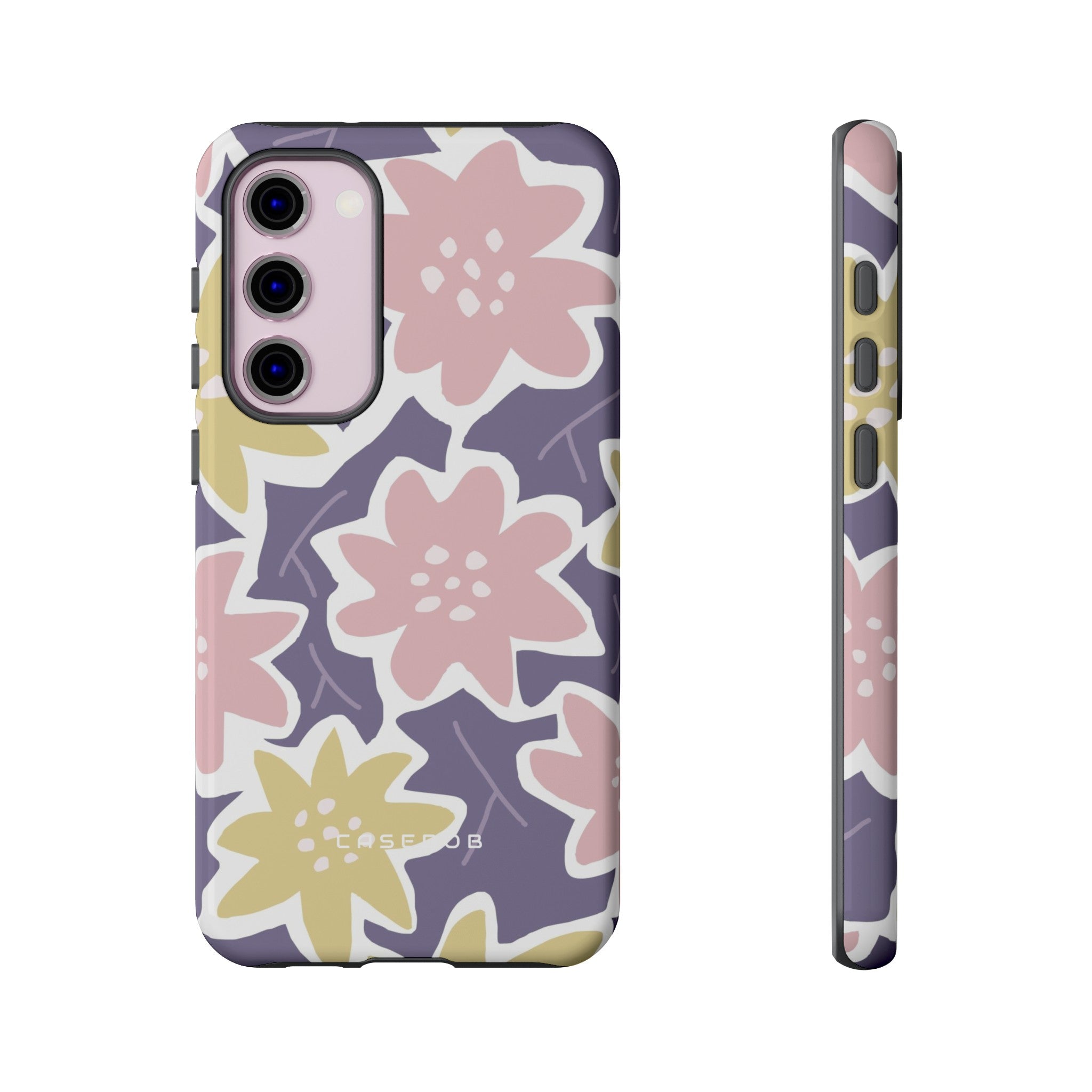 Purple Happy Flower - Protective Phone Case