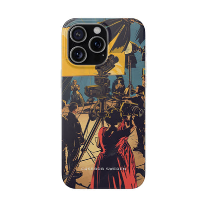 Golden Era Cinematic Spotlight iPhone 15 - Flexi Phone Case