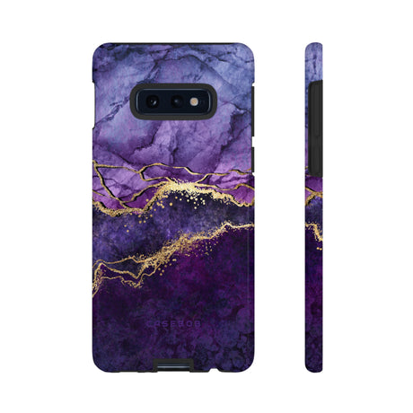 Purple Blue Marble - Protective Phone Case