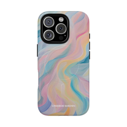 Dreamy Pastel Swirls - Tough + MagSafe® iPhone 16 Phone Case