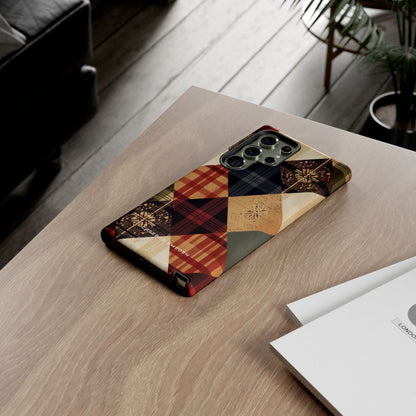 Rustic Geometric Patchwork Harmony Samsung S23 - Tough Phone Case