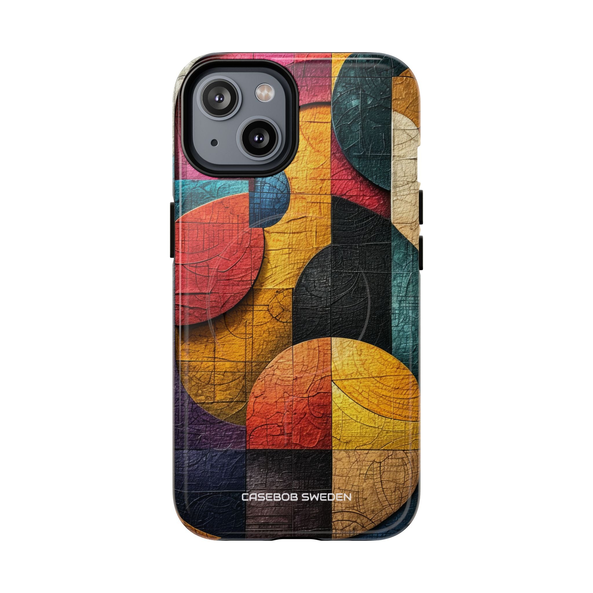 Vibrant Geometric Art - Tough + MagSafe® iPhone 14 Phone Case