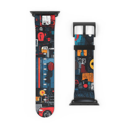 Blue Gaze Mosaic - Watch Band