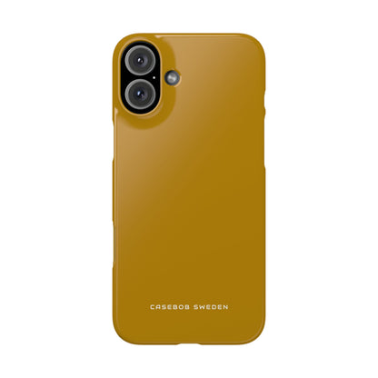 Dark Golden Rod iPhone 16 - Slim Phone Case