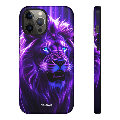Neon Lion Majesty - iPhone Case