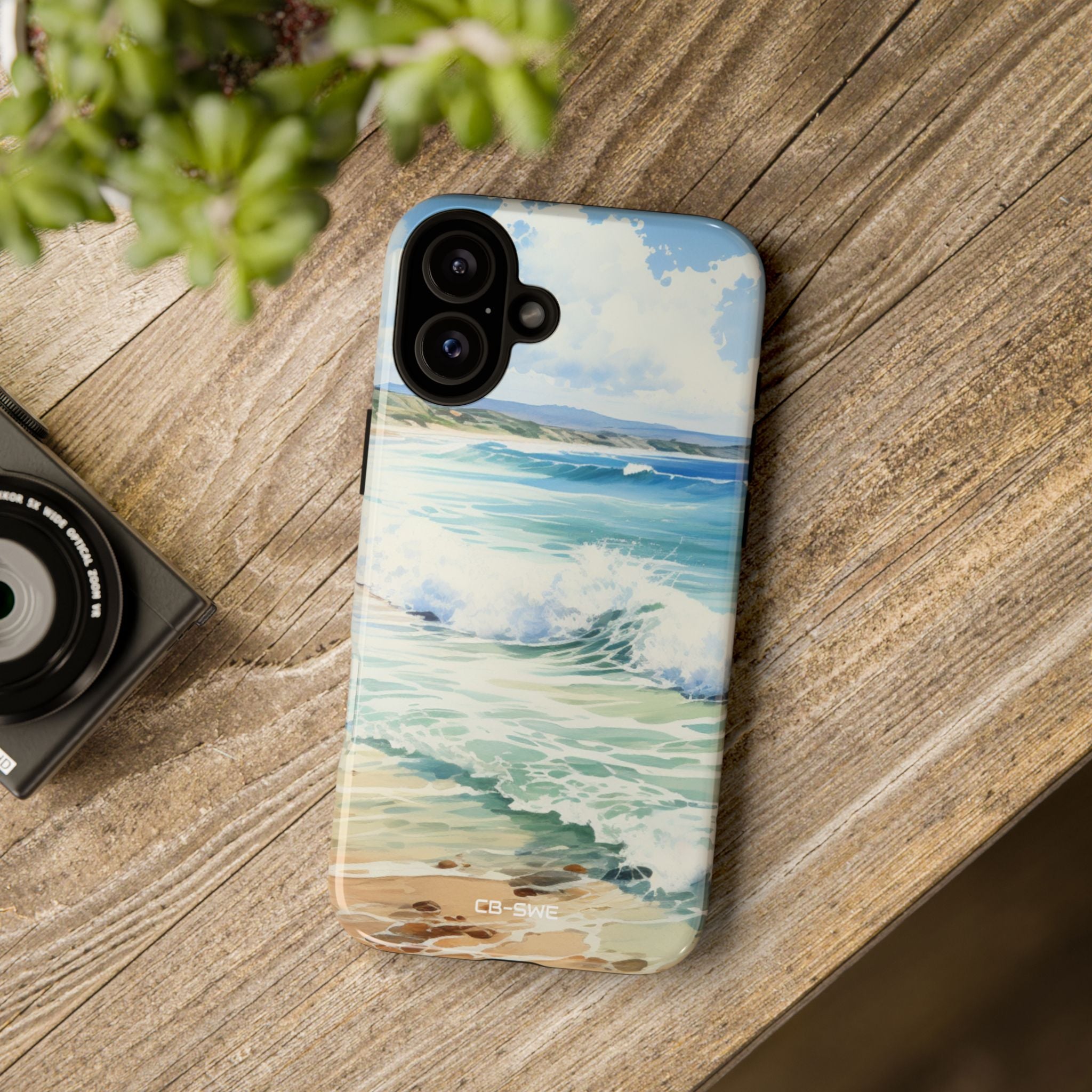 Serene Coastal Watercolors - iPhone Case
