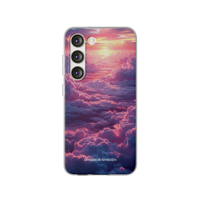 Pink Purple Clouds - Flexi Samsung S23 Phone Case