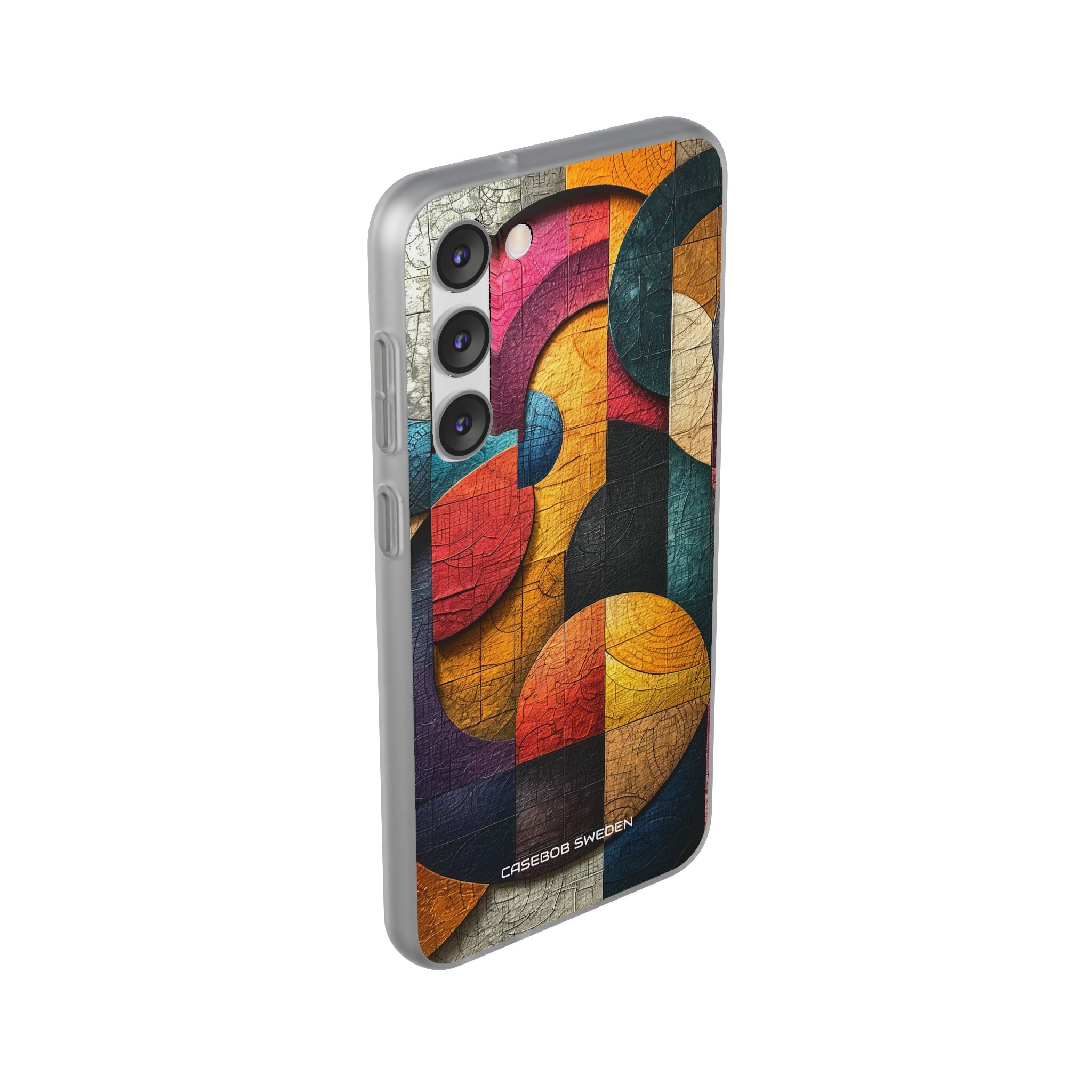 Vibrant Geometric Art - Flexi Samsung S23 Phone Case