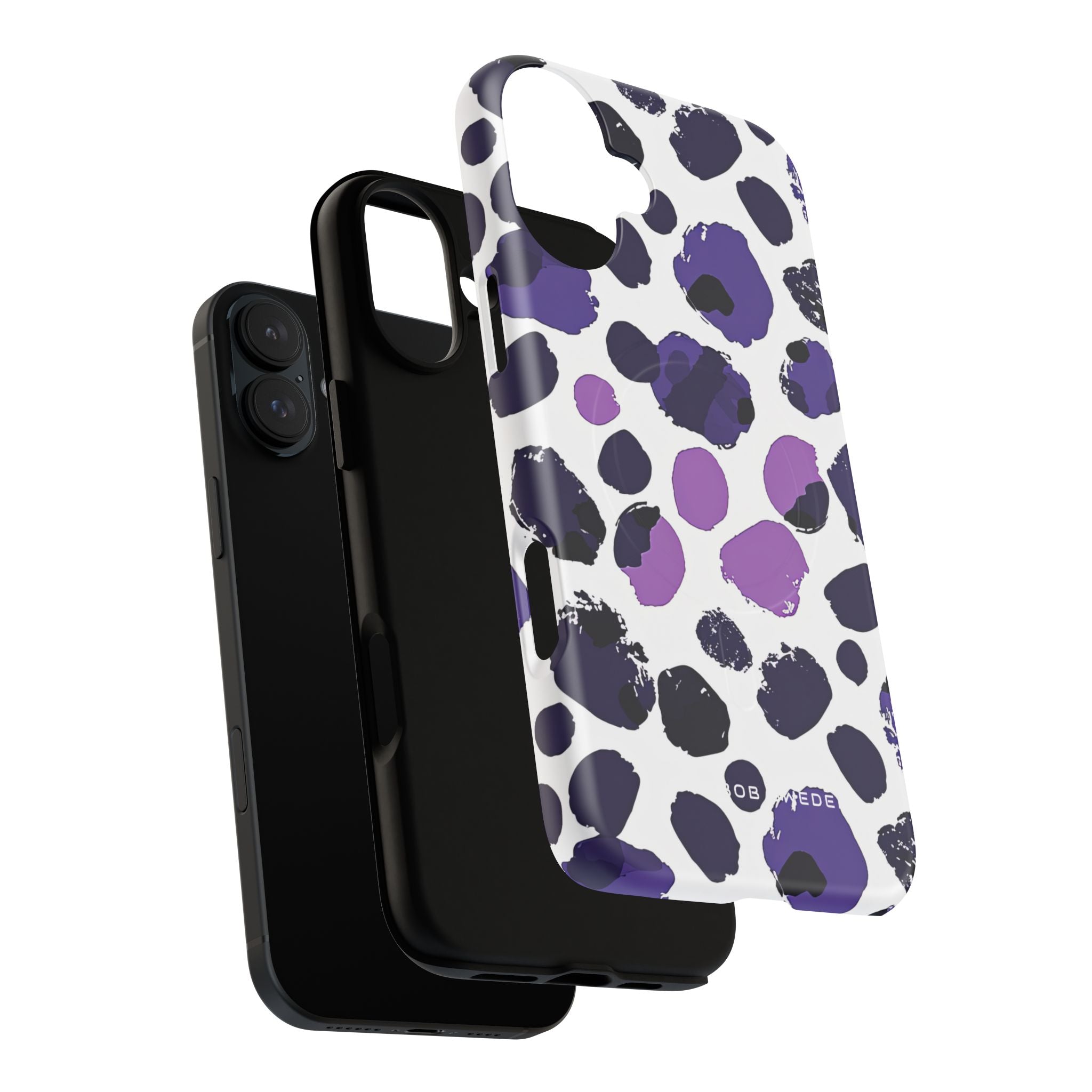 Purple Inkblots iPhone 16 | Tough+ Phone Case