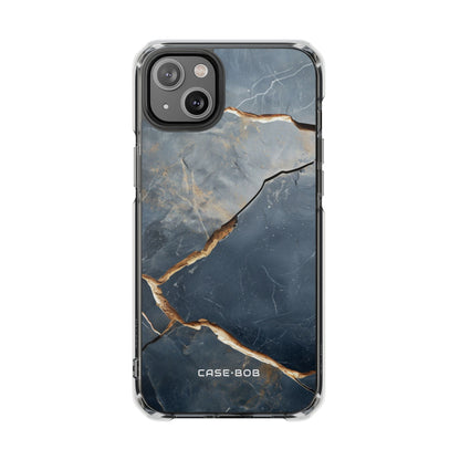 Jagged Vein Navy iPhone 14 Plus Case - Impact