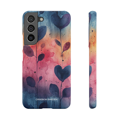 Watercolor Heart Art - Slim Samsung S22 Phone Case