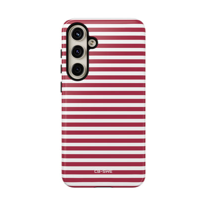 Crimson Stripes Flow - Samsung Case