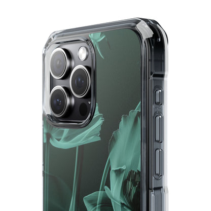 Teal Bloom Radiance iPhone 15 - Impact Clear+