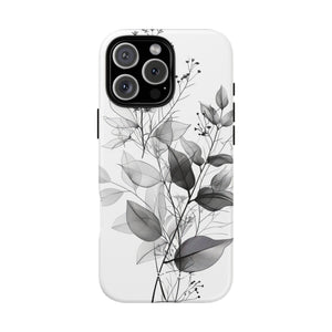 Botanical Elegance in Monochrome - for iPhone 16