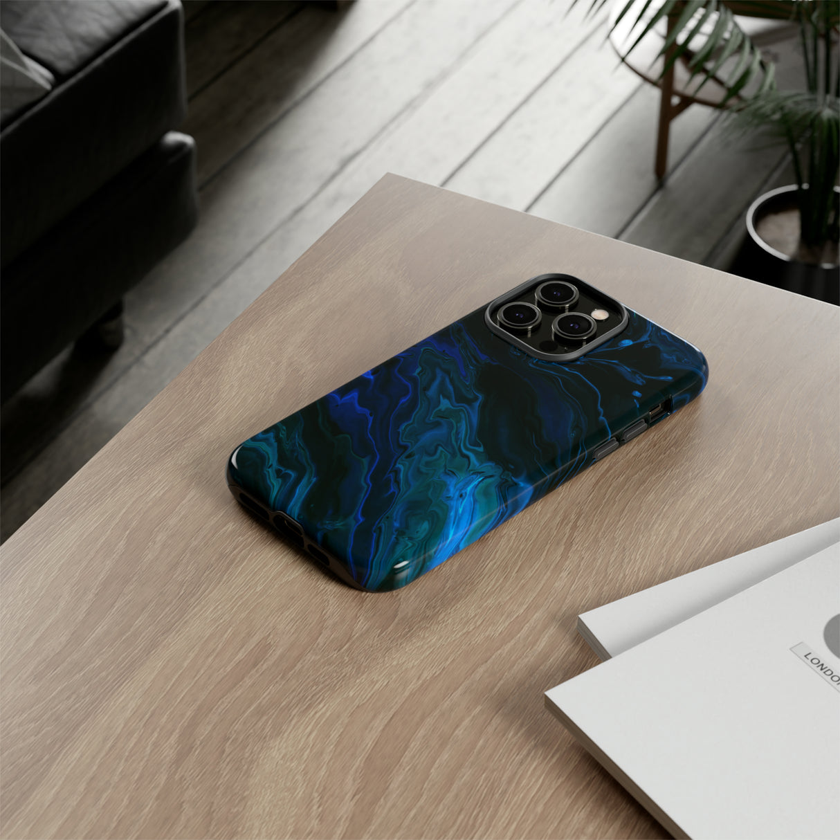 Neon Blue Creative - Protective Phone Case