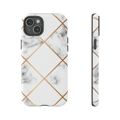 White Marble - Protective Phone Case