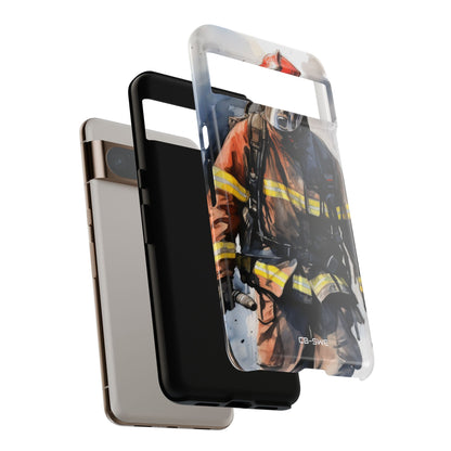 Firefighter In Motion - Google Pixel Case