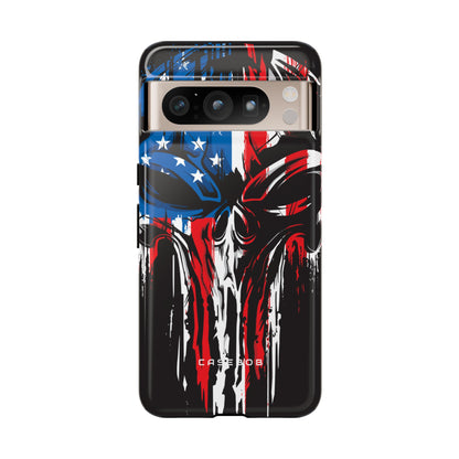 Military Grunge Skull Patriotic - Protective Phone Case