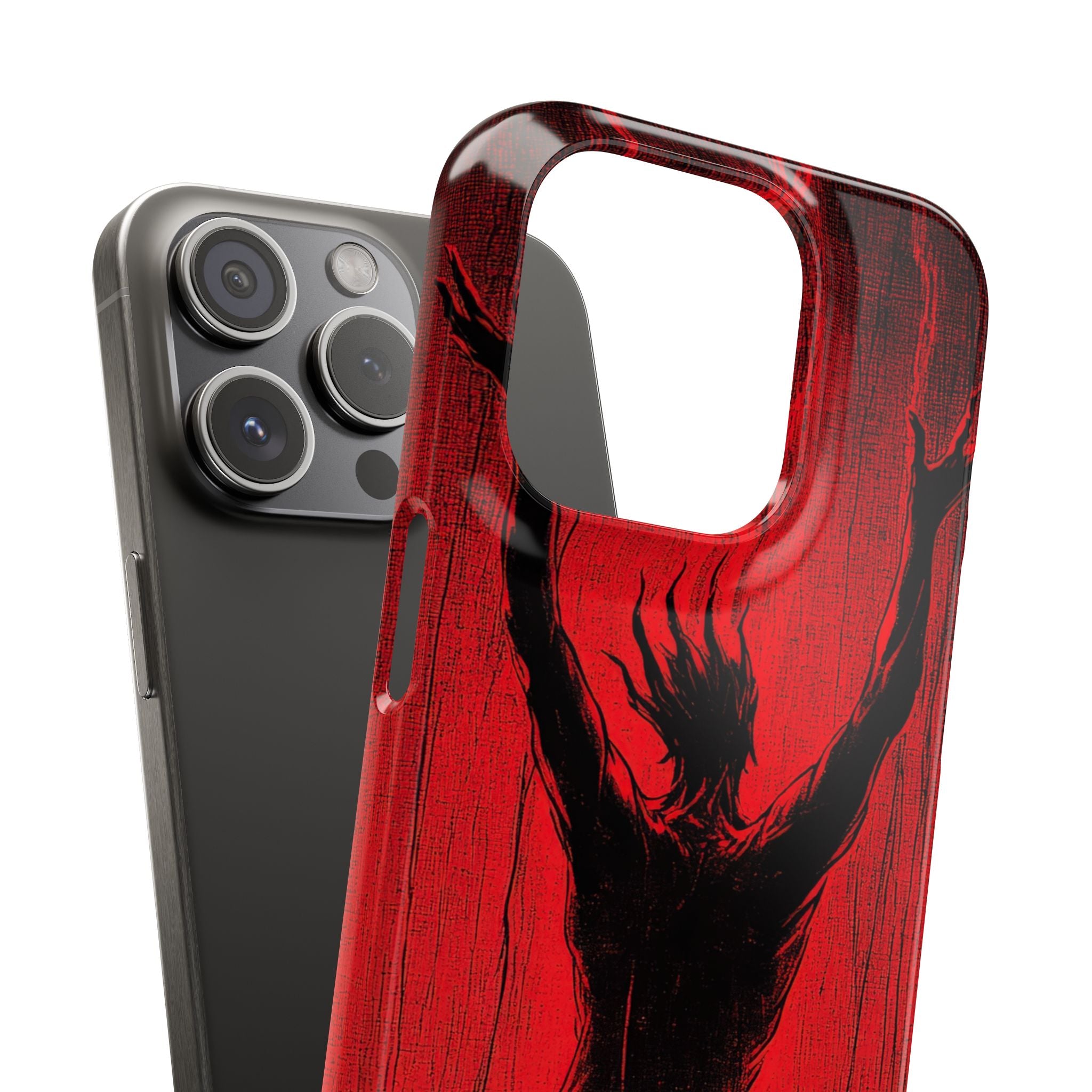 Crimson Despair iPhone 15 - Slim Phone Case