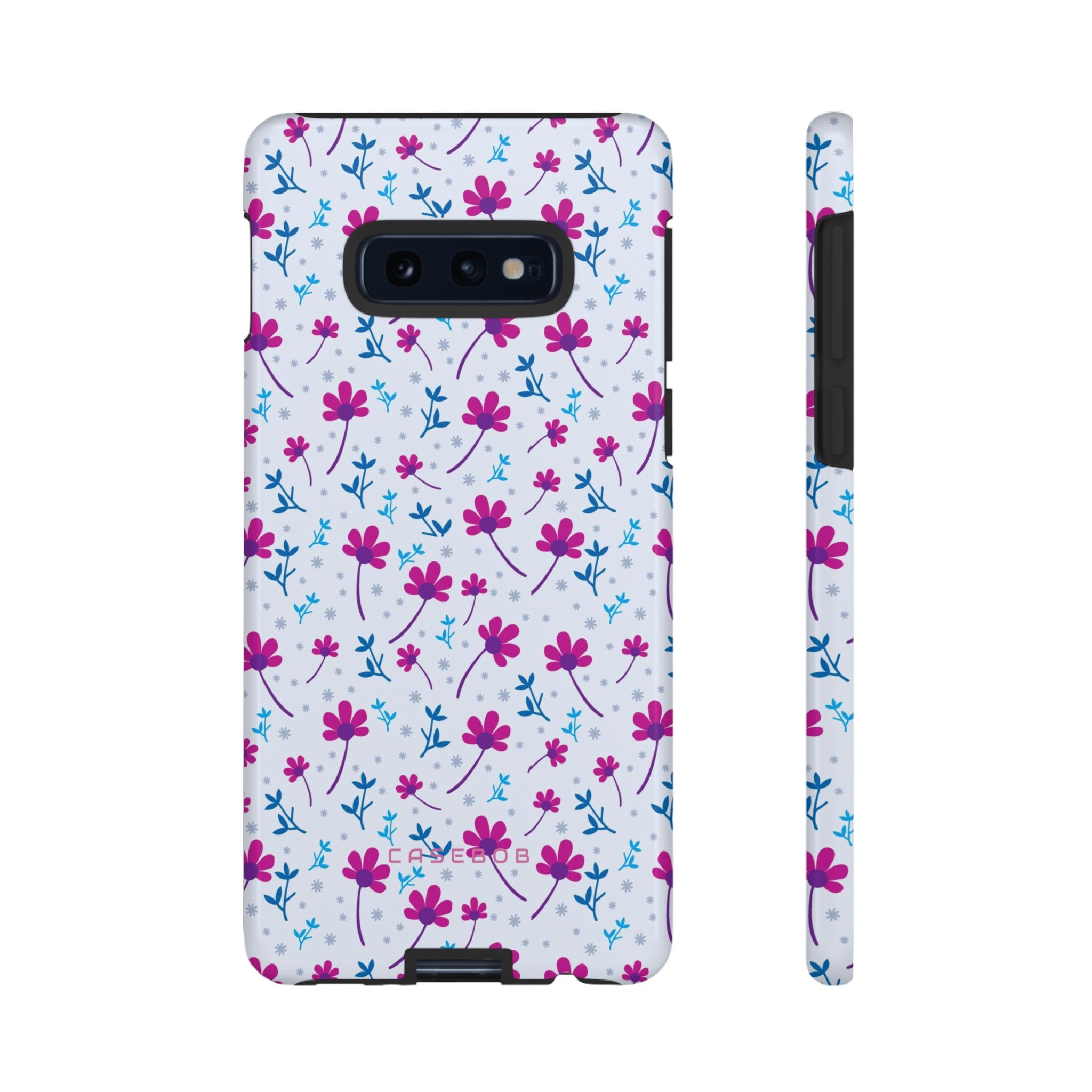 Purple Flower Pattern - Protective Phone Case