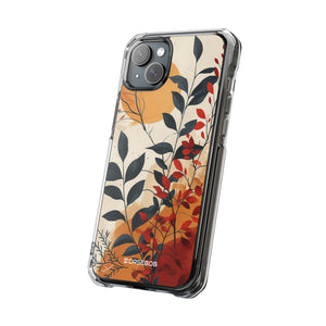 Botanical Serenity - Phone Case for iPhone (Clear Impact - Magnetic)