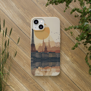 Parisian Sunset Serenity | Biodegradable Phone Case