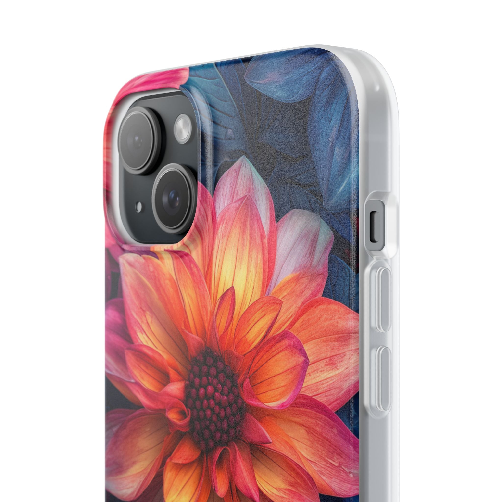 Fiery Bloom Harmony iPhone 15 - Flexi Phone Case