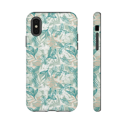 Light Green Leaf - Protective Phone Case