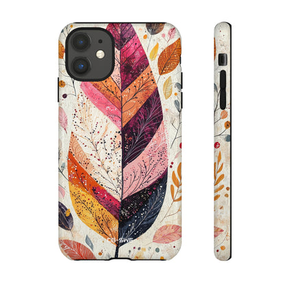 Vibrant Leaves Dance - iPhone Case