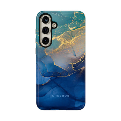 Blue Alcohol Ink - Protective Phone Case