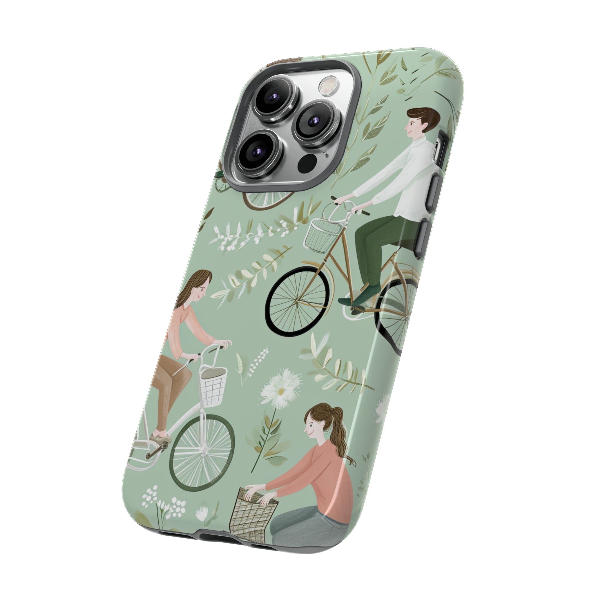 Pastel Bike Ride Romance - Protective Phone Case