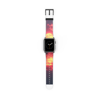 Yellow Moon Reflection - Watch Band