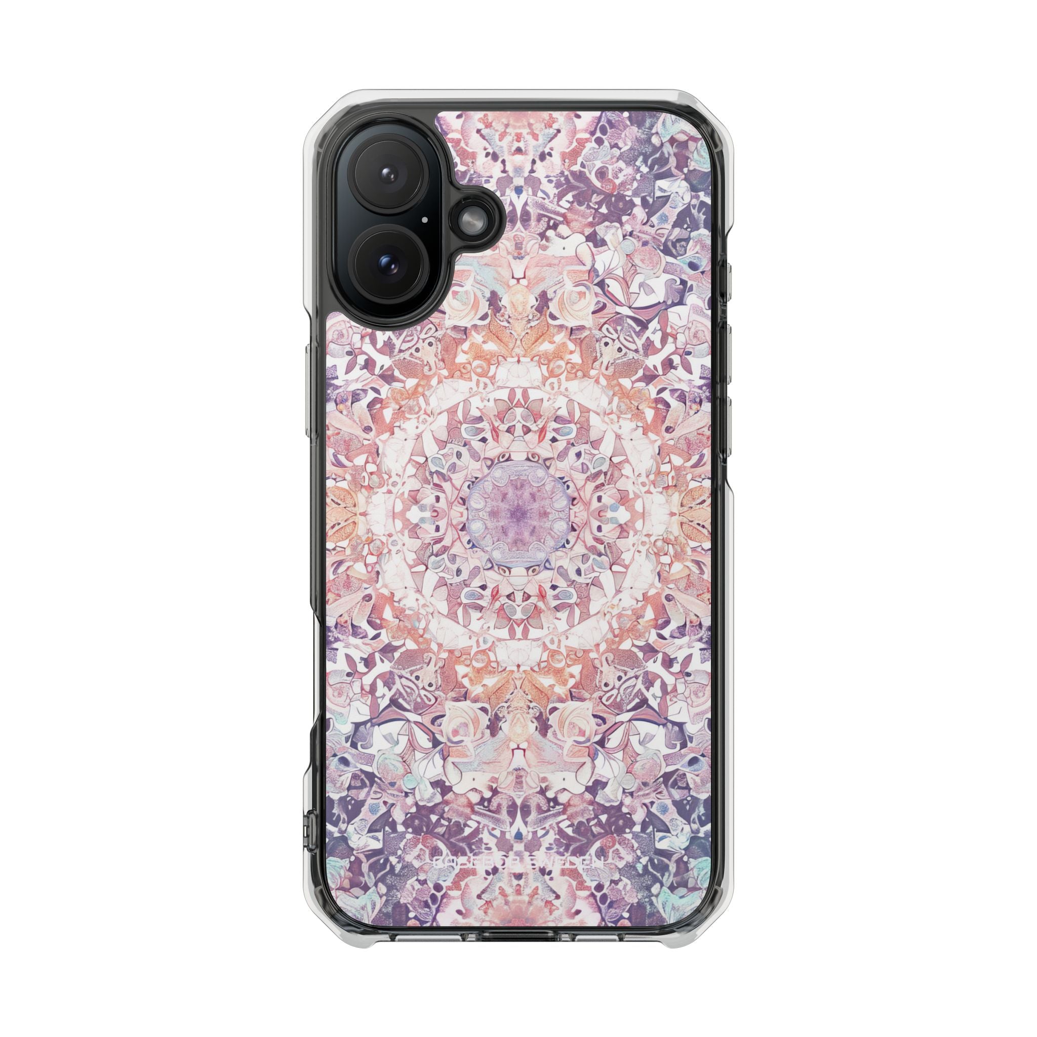 Purple Pink Mandala - Clear Impact iPhone 16 Phone Case