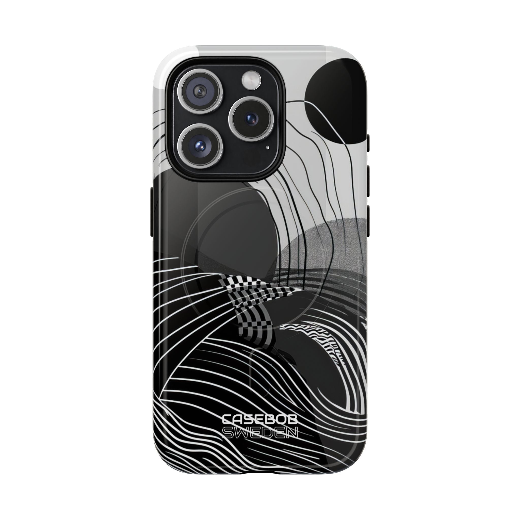 Monochrome Motion Flow iPhone 15 - Tough+
