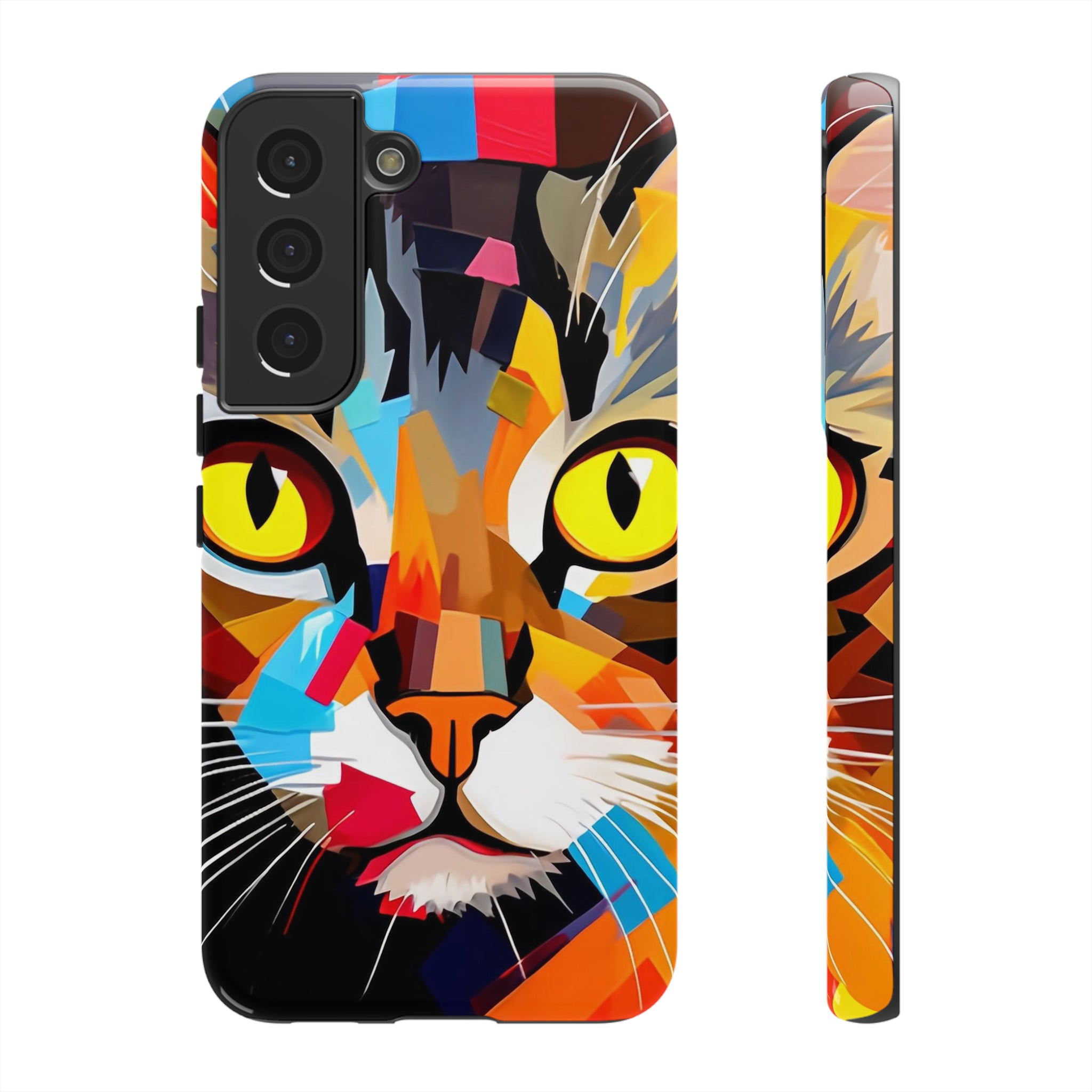 Abstract Kitty Palette Samsung Case (Protective)