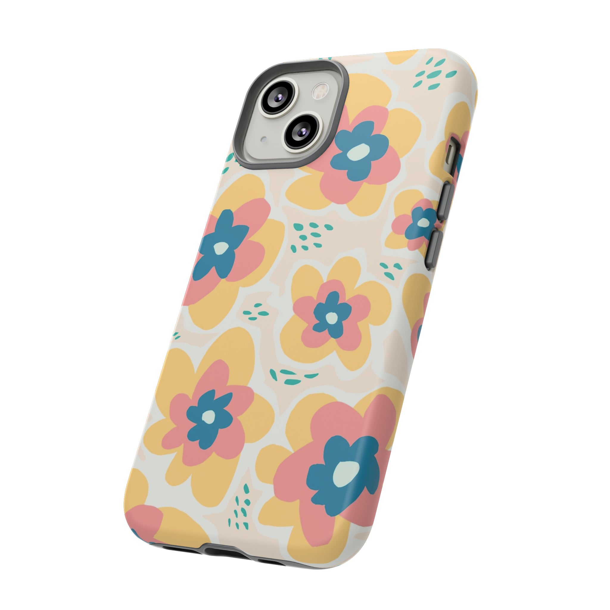 Yellow Happy Flower - Protective Phone Case