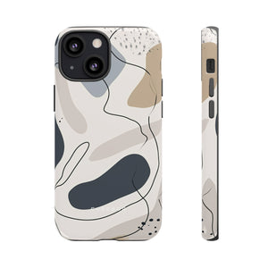 Grey Lines Simplicity - Protective Phone Case