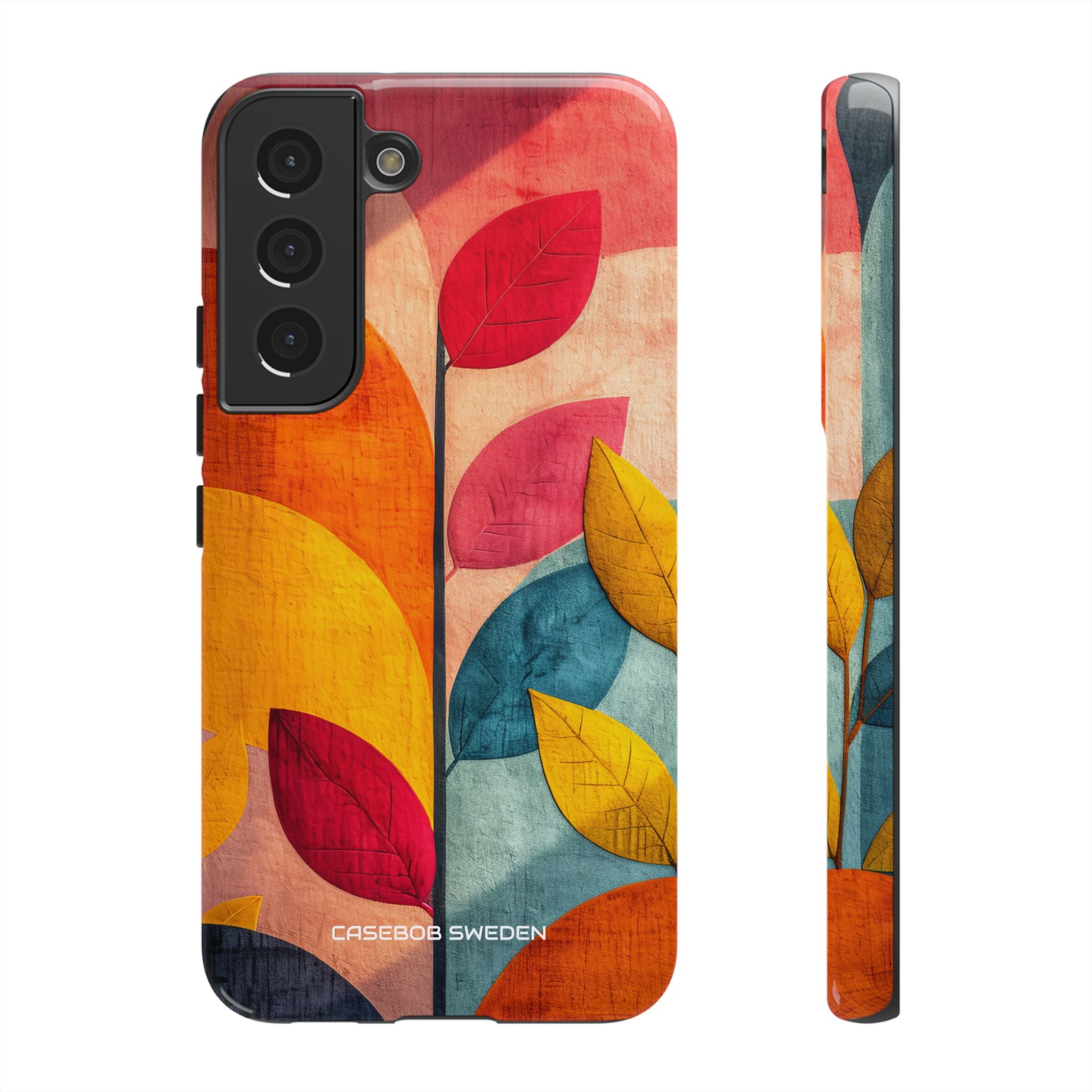 Abstract Orange Blue Design - Tough Samsung S22 Phone Case