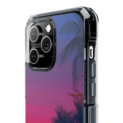 Tropical Sunset Silhouettes iPhone Case - Impact
