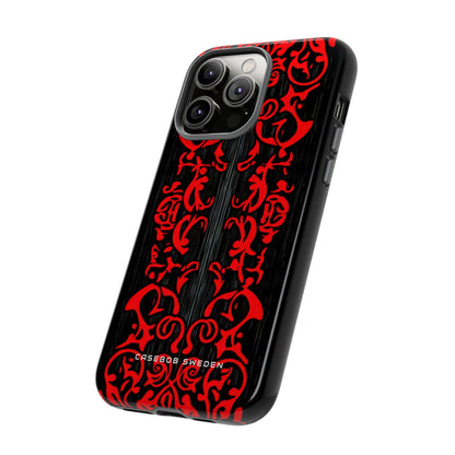 Gothic Crimson Symmetry iPhone 14 - Tough Phone Case