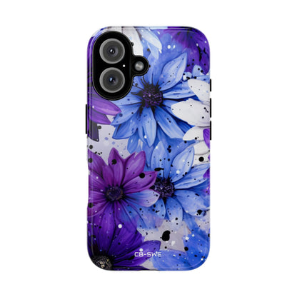 Vivid Splattered Blooms - iPhone Case