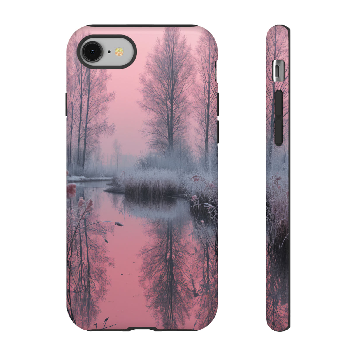 Pink Winter Lake Whisper - Schutzhülle fürs Handy