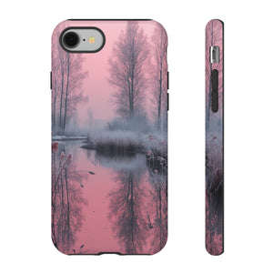 Pink Winter Lake Whisper - Protective Phone Case