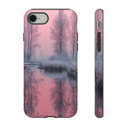 Pink Winter Lake Whisper - Protective Phone Case